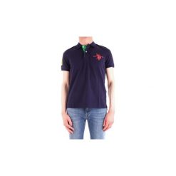 Koszulki polo z krótkim rękawem U.S Polo Assn. 51267-50336. Niebieskie koszulki męskie U.S. Polo Assn., s, bez wzorów, z krótkim rękawem. Za 415,83 zł.