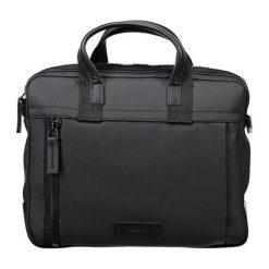 Torba w kolorze czarnym na laptopa - (S)38 x (W)30 x (G)12 cm. Czarne torby męskie skórzane Calvin Klein, w paski, ze skóry. W wyprzedaży za 619,95 zł.