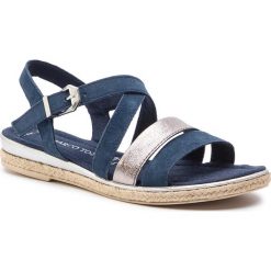 Espadryle MARCO TOZZI - 2-28126-22 Navy Comb 890. Niebieskie espadryle damskie Marco Tozzi, bez wzorów, ze skóry, bez obcasa. W wyprzedaży za 149,00 zł.