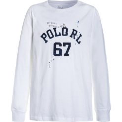 Polo Ralph Lauren GRAPHIC Bluzka z długim rękawem white. Białe t-shirty chłopięce z długim rękawem marki Polo Ralph Lauren, z bawełny, polo. Za 149,00 zł.
