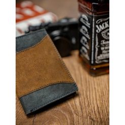 Portfel męski skórzany Always Wild N4-SAF brązowy - Brąz. Pomarańczowe portfele męskie ALWAYS WILD, bez wzorów, ze skóry. Za 44,99 zł.