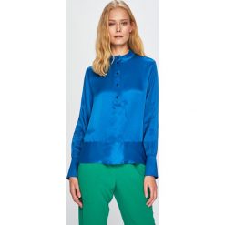Scotch & Soda - Bluzka. Niebieskie bluzki damskie Scotch & Soda, na co dzień, s, bez wzorów, z wiskozy, z okrągłym kołnierzem, z długim rękawem. W wyprzedaży za 239,90 zł.