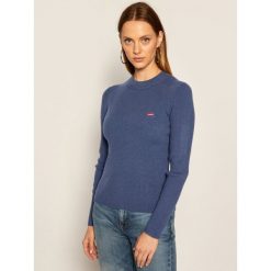 Sweter Levi's® Crew Rib 21967-0002. Niebieskie swetry damskie s, bez wzorów, klasyczne, bez rękawów, bez kaptura. Za 279,00 zł.
