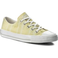 Trampki CONVERSE - Ctas Gemma Ox 555845C Lemon Haze/White/Mouse. Żółte półbuty damskie Converse, bez wzorów, z gumy, bez zapięcia. W wyprzedaży za 139,00 zł.