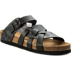 Klapki DR. BRINKMANN - 701183 Schwarz 1. Czarne klapki damskie marki Dr. Brinkmann, bez wzorów, ze skóry ekologicznej, bez obcasa. Za 119,00 zł.