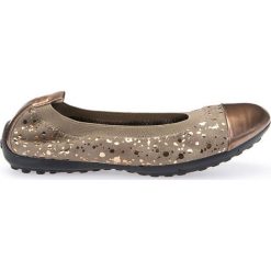 Baleriny GEOX JR PIUMA BALLERINE. Szare baleriny dziewczęce marki Geox, ze skóry. Za 99,90 zł.
