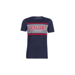 T-shirty z krótkim rękawem Jack Jones JORREGENTLY. Niebieskie t-shirty męskie Jack & Jones, s, bez wzorów, bez kołnierzyka, krótkie. Za 55,30 zł.