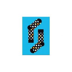 Skarpety Happy Socks "Big Dot" (BD01-099). Niebieskie skarpetki damskie marki Happy Socks, z bawełny. Za 29,99 zł.