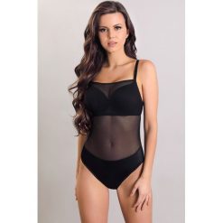 Damskie body Alline. Różowe body damskie Lupoline, w koronkowe wzory, z koronki. Za 133,99 zł.