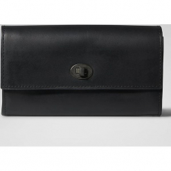 Skórzany portfel "W36 RFID" w kolorze czarnym - 22 x 10 x 4 cm. Czarne portfele damskie marki Pakamera, ze skóry. W wyprzedaży za 204,95 zł.
