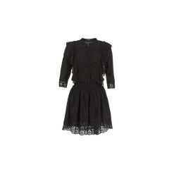 Sukienki krótkie Maison Scotch TRINSO. Czarne sukienki damskie marki Maison Scotch, m, bez wzorów, bez kołnierzyka, z krótkim rękawem, krótkie, mini. Za 671,20 zł.