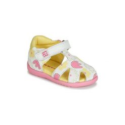 Sandały Dziecko Agatha Ruiz de la Prada HAPPY. Białe sandały dziewczęce marki Agatha Ruiz de la Prada, bez zapięcia. Za 249,00 zł.