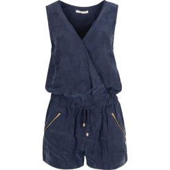 Kombinezon Gaudi Jeans. Kombinezony damskie na co dzień, s, bez wzorów, z jeansu, z włoskim kołnierzykiem, bez rękawów. Za 549,00 zł.