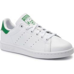 Buty adidas - Stan Smith W B24105 Ftwwht/Ftwwht/Green. Białe buty sportowe damskie Adidas, bez wzorów, ze skóry ekologicznej, sportowe, adidas stan smith. W wyprzedaży za 279,00 zł.