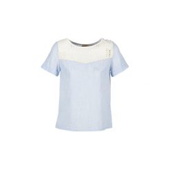 Bluzki Betty London GERMA. Niebieskie bluzki damskie Betty London, s, bez wzorów, bez kołnierzyka, bez rękawów. Za 103,35 zł.