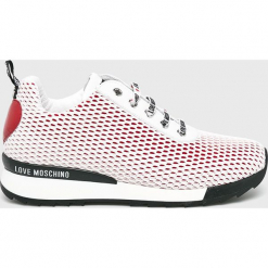 Love Moschino - Buty. Szare buty sportowe damskie marki Love Moschino, z gumy. Za 929,90 zł.