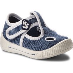 Kapcie SUPERFIT - 8-00264-93 Denim. Niebieskie sandały chłopięce Superfit, z materiału. W wyprzedaży za 99,00 zł.