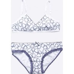 Blukids - Figi dziecięce + biustonosz. Szare biustonosze z fiszbinami marki Blukids, z elastanu. Za 39,90 zł.