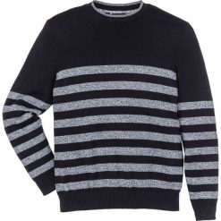 Swetry klasyczne męskie: Sweter w paski Regular Fit bonprix czarny w paski