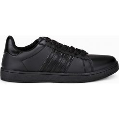 Buty męskie sportowe trampki T263 - czarne. Czarne buty sportowe męskie Inny, z materiału, bez zapięcia. Za 79,00 zł.