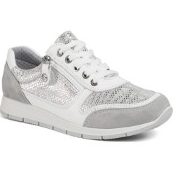 Sneakersy IMAC - 507260 Silver/Grey 54025/018. Szare półbuty damskie Imac, bez wzorów, ze skóry, bez obcasa, na płaskiej podeszwie, bez zapięcia. Za 319,00 zł.