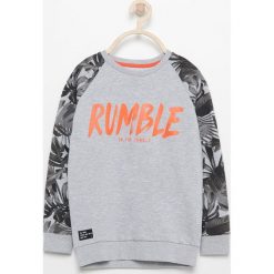 Bluzy chłopięce: Bluza z raglanowym rękawem – Jasny szar