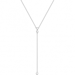 Srebrny naszyjnik - (D)41 cm. Szare naszyjniki damskie marki Alicja & Maria, srebrne. W wyprzedaży za 109,95 zł.