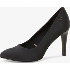 Tommy Hilfiger - Czółenka damskie z dodatkiem skóry, niebieski. Niebieskie czółenka damskie ze skóry. Za 449,95 zł.