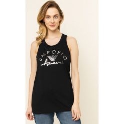 Top Emporio Armani Underwear 164335 0P291 00020. Czarne bluzki damskie Emporio Armani Underwear, xl, bez wzorów, polo, bez rękawów. W wyprzedaży za 169,00 zł.
