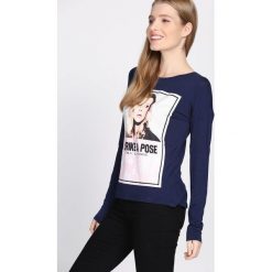 Granatowa Bluzka In Every Direction. Niebieskie bluzki longsleeves marki Born2be, l. Za 19,99 zł.