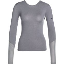 Topy sportowe damskie: Nike Performance DRY WRAP Koszulka sportowa gunsmoke/heather/black