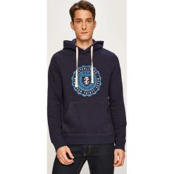 Izod - Bluza. Szare bluzy męskie IZOD, s, z nadrukiem, z bawełny, z kapturem, bez rękawów, z kapturem. W wyprzedaży za 139,90 zł.
