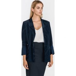 Pinko Helen Blezer Niebieski. Niebieskie kurtki damskie Pinko, l, bez wzorów, z wiskozy, bez kaptura. Za 2418,95 zł.