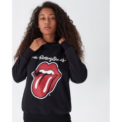 Bluza z kapturem The Rolling Stones - Czarny. Czarne bluzy damskie House, s, bez wzorów, bez rękawów, z kapturem. Za 99,99 zł.