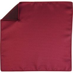 Bordowa poszetka w prążki EC16. Czerwone poszetki męskie Modini Moda Męska, bez wzorów, z tkaniny, casualowe. Za 17,10 zł.