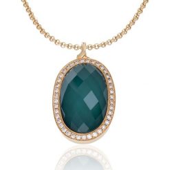 Wisiorki damskie: Złoty Wisiorek – złoto różowe 750, Brylant 0,56ct…