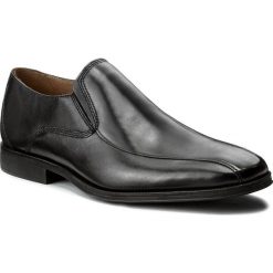 Półbuty CLARKS - Gilman Slip 261297687 Black Leather. Czarne półbuty skórzane męskie Clarks. W wyprzedaży za 259,00 zł.