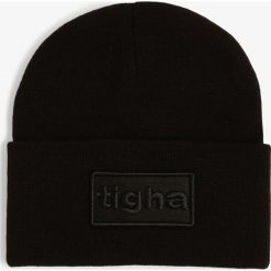 Tigha - Czapka męska – Mikkel, czarny. Czarne czapki męskie Tigha, bez wzorów, z dzianiny. Za 179,95 zł.