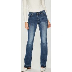 Answear - Jeansy. Niebieskie jeansy damskie ANSWEAR, s. W wyprzedaży za 89,90 zł.