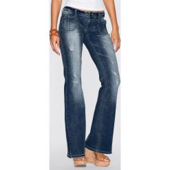 Dżinsy dzwony bonprix czarny denim. Czarne boyfriendy damskie bonprix. Za 89,99 zł.