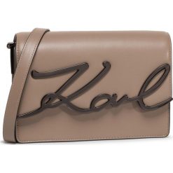 Torebka KARL LAGERFELD - 205W3002 Clay 109. Pomarańczowe listonoszki damskie KARL LAGERFELD, bez wzorów, ze skóry, bez dodatków. Za 1579,00 zł.