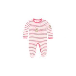 Steiff Girls Śpioszki hot pink - Gr.Niemowlę (0 - 6 miesięcy). Różowe śpiochy niemowlęce marki Steiff, z bawełny. Za 125,00 zł.