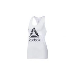Topy na ramiączkach / T-shirty bez rękawów Reebok Sport Koszulka na ramiączkach ACTIVCHILL Graphic. Białe topy damskie marki Reebok Sport, s, bez wzorów, bez kołnierzyka. Za 139,00 zł.