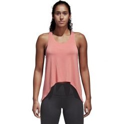 Bluzki ażurowe: Adidas Koszulka damska Knot Tank różowa r. XS (CF3817)
