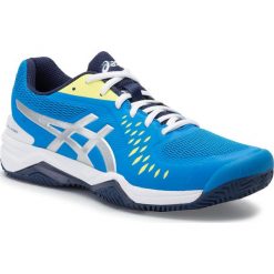 Buty ASICS - Gel-Challenger 12 Clay 1041A048 Electric Blue/Silver 400. Niebieskie buty sportowe męskie Asics, z tworzywa sztucznego, bez zapięcia, tenisowe. W wyprzedaży za 259,00 zł.