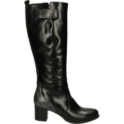 Buty zimowe damskie: Kozaki ocieplane - Z830 NERO-GRI