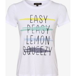 More & More - T-shirt damski, biały. Białe t-shirty damskie More & More, z nadrukiem, z tkaniny, bez kołnierzyka. Za 119,95 zł.