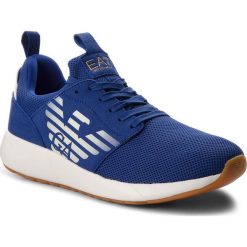 Sneakersy EA7 EMPORIO ARMANI - X8X023 XCC05 B891 Mazarine Blue. Niebieskie sneakersy męskie EA7 Emporio Armani, bez zapięcia. W wyprzedaży za 409,00 zł.