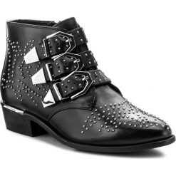 Botki BRONX - 47070-BG BX 025 Black 01. Czarne botki damskie skórzane marki Bronx. W wyprzedaży za 319,00 zł.