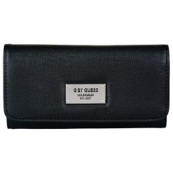 Guess Portfel Damski Ethel Slim Flap Wall Et Black. Czarne portfele damskie marki Guess, z aplikacjami. Za 0,00 zł.